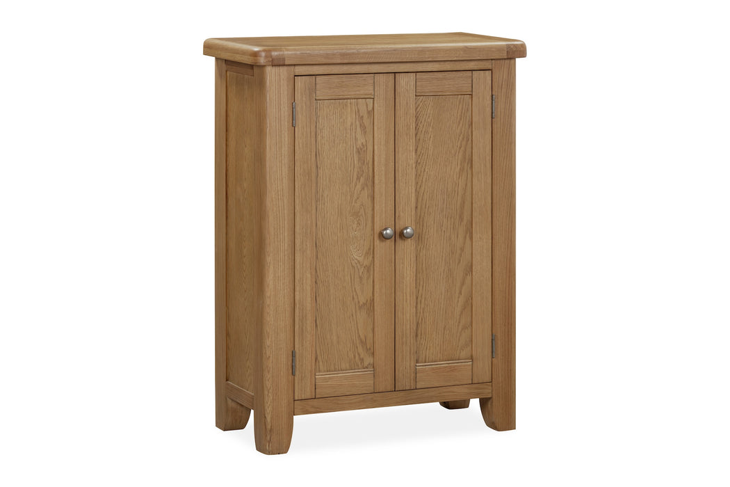 Weathered Oak Shoe Cupboard