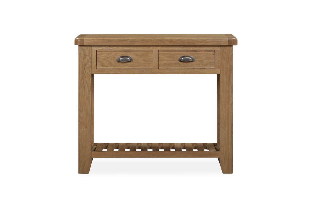 Weathered Oak Console Table