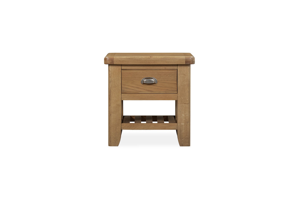 Weathered Oak Lamp Table