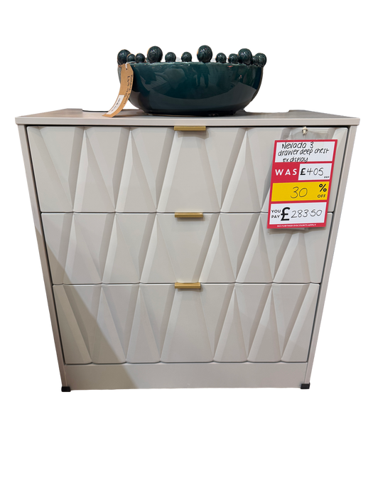 Nevada 3 Drawer Deep Chest
