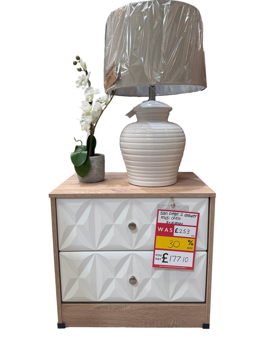 San Diego 2 Drawer Midi Chest
