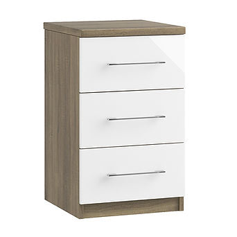 Casoria 3 Drawer Bedside