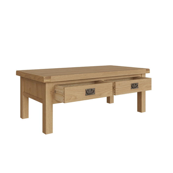 Country Oak Coffee Table Large