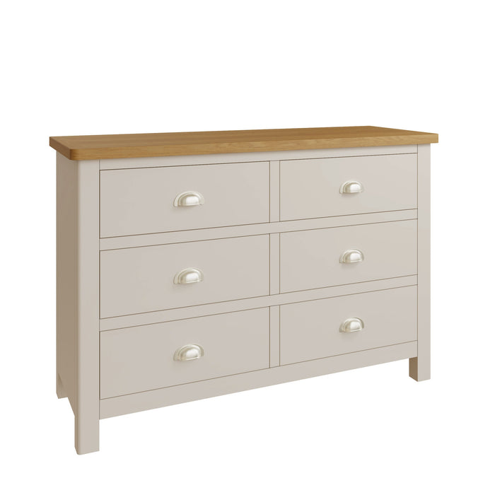 Truffle Painted 6 Drawer Chest