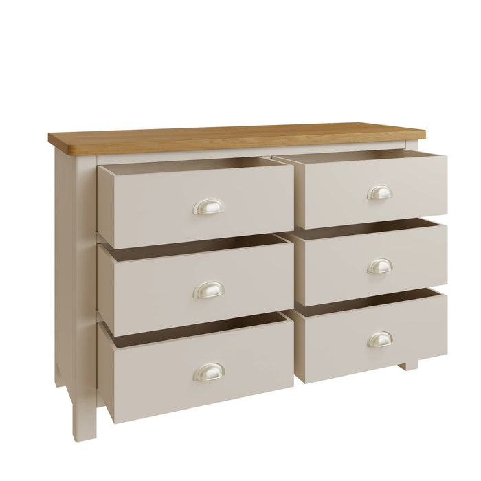 Truffle Painted 6 Drawer Chest