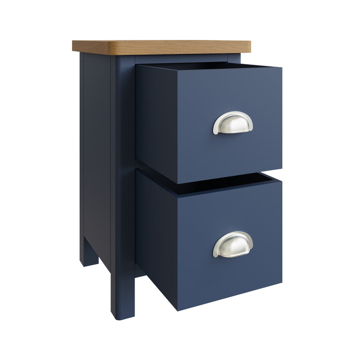 Truffle Blue Small Bedside Cabinet