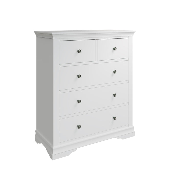 Wellington White Painted Chest (2 Over 3 Drawer)