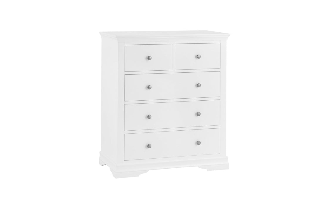 Wellington White Painted Chest (2 Over 3 Drawer)