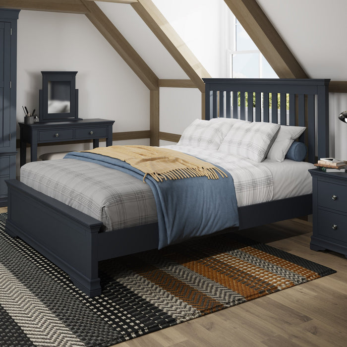 Wellington Midnight Grey Bed (4 Sizes)