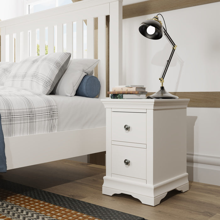 Wellington White Painted Bedside Cabinet