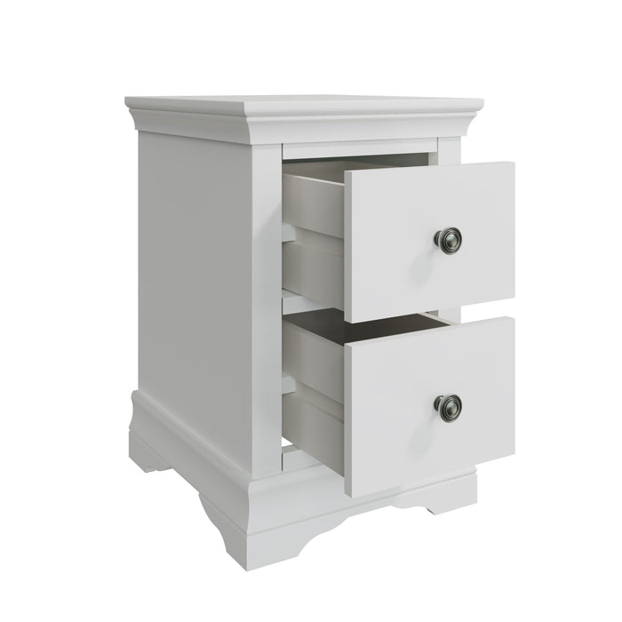 Wellington White Painted Bedside Cabinet