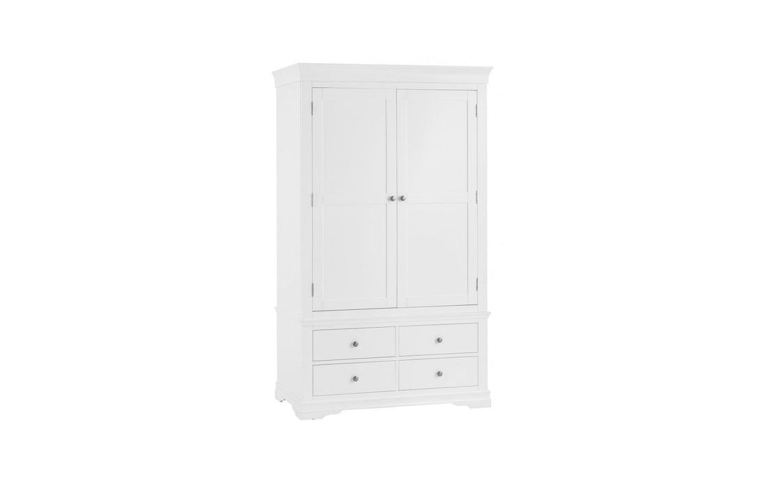 Wellington White Painted Gents Wardrobe