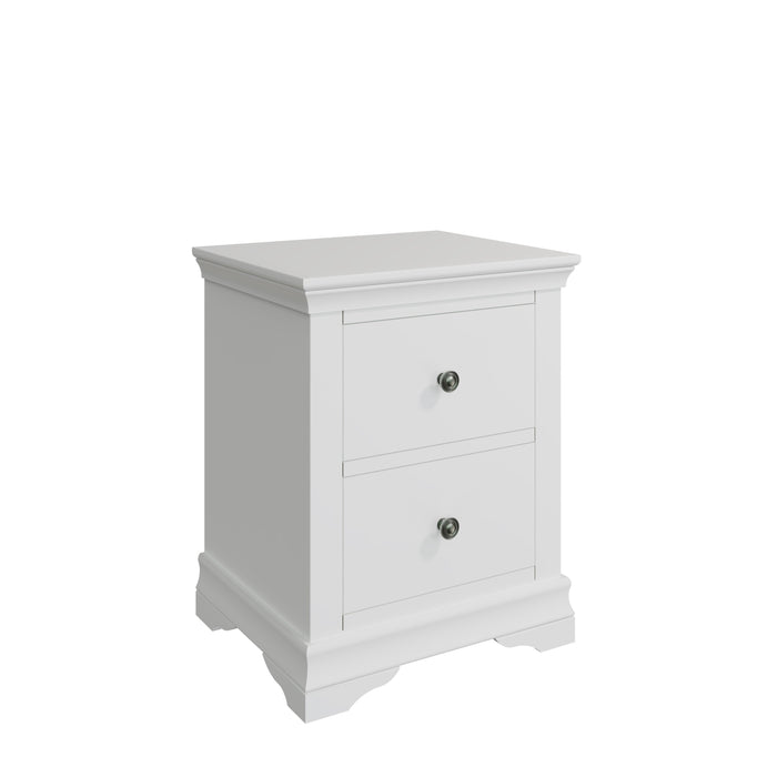 Wellington White Painted Large Bedside Cabinet