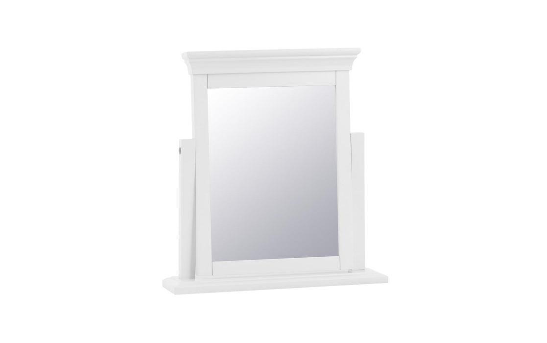 Wellington White Painted Trinket Mirror