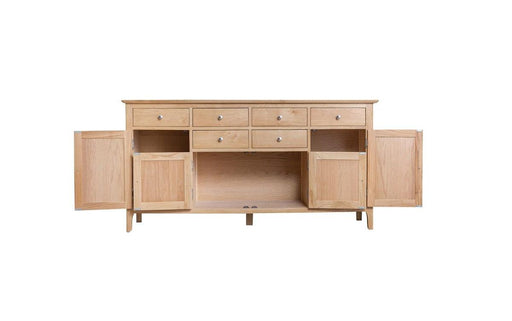 Belmont Oak Sideboard (4 Door, 6 Drawer) - Best Furniture Online
