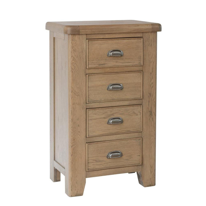 Weathered Oak 4 Drawer Chest