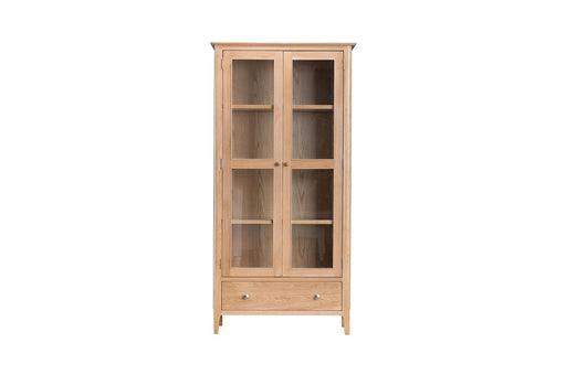 Belmont Oak Display Cabinet (With Lights) - Best Furniture Online