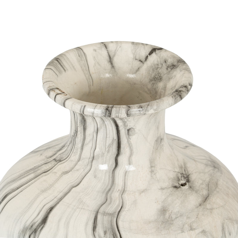 Marble Squat Vase
