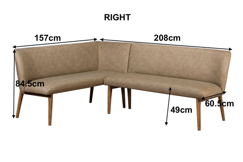 Frank Corner Bench (Taupe)