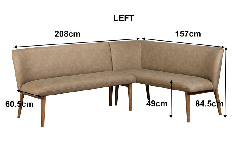 Frank Corner Bench (Taupe)