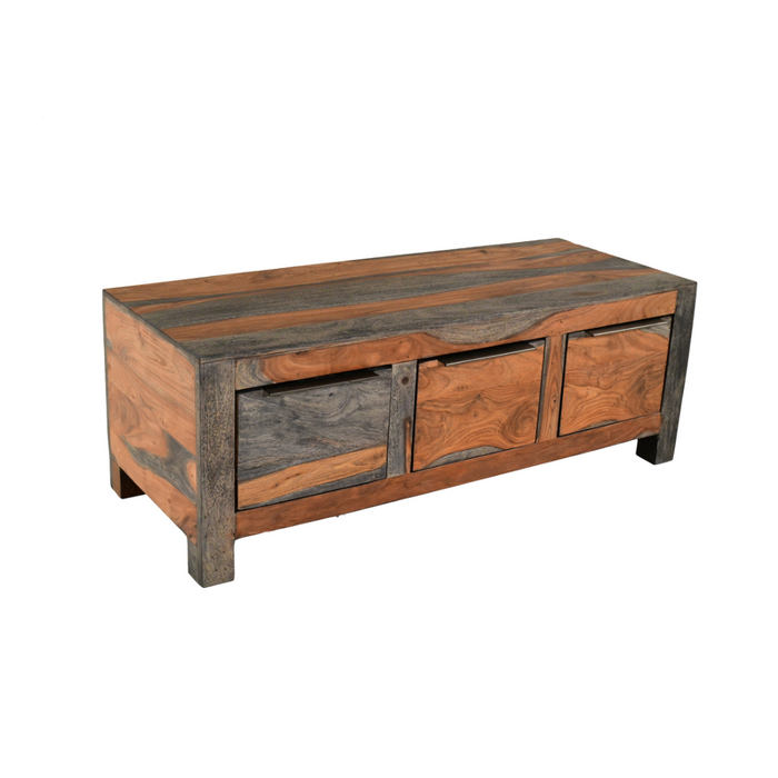Goa Square 3 Drawer Coffee Table