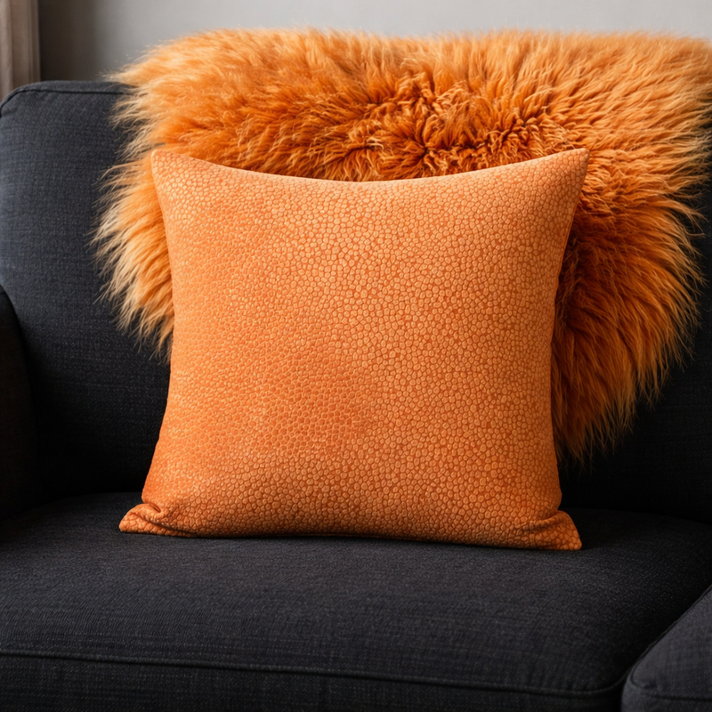 Large Terracotta Dots Cushion