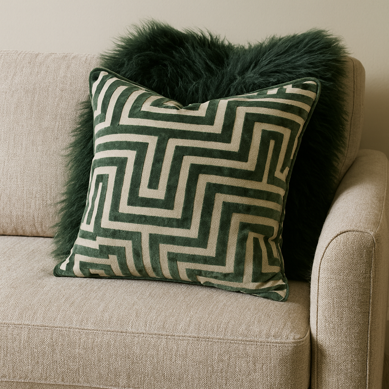 Large Paul Moneypenny Amazing Sage Cushion