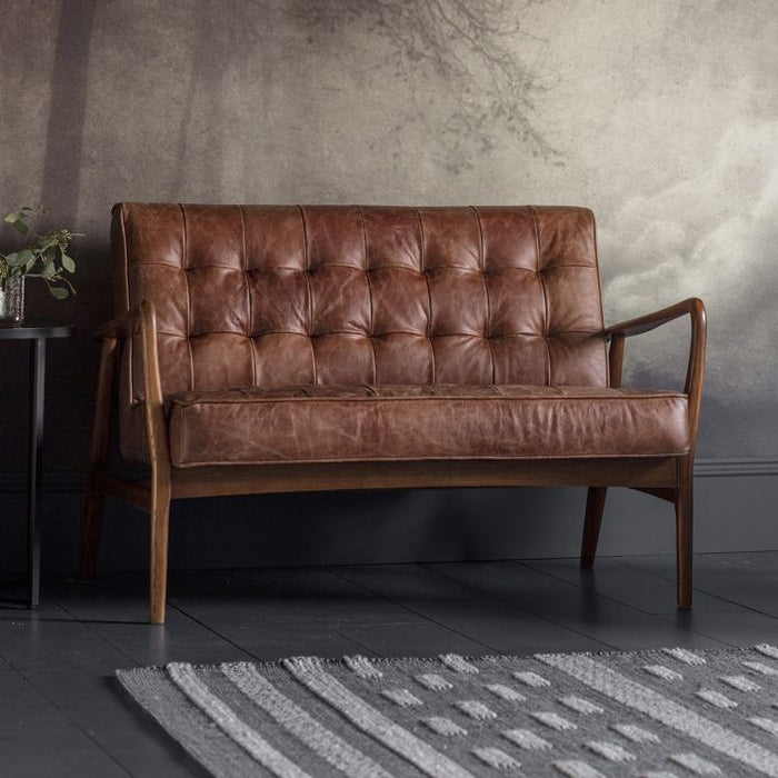 Humber 2 Seater Sofa Vintage Brown Leather