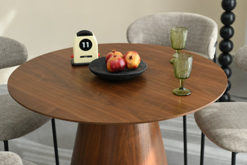 Brooklyn 1m Round Dining Table - Walnut