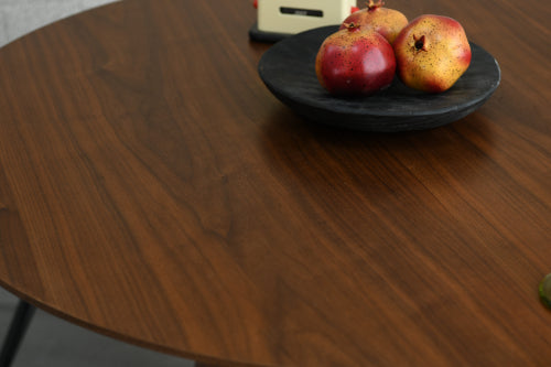 Brooklyn 1m Round Dining Table - Walnut