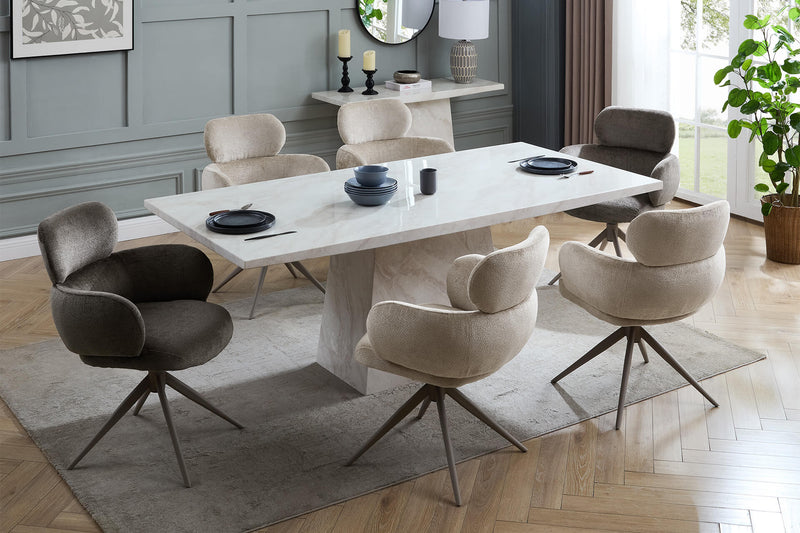 Aries 1.6m Dining Table  - Taupe