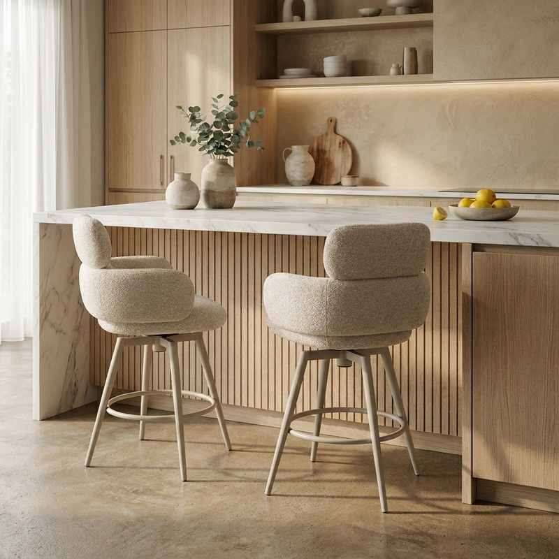 Aries Counter Stool - Beige