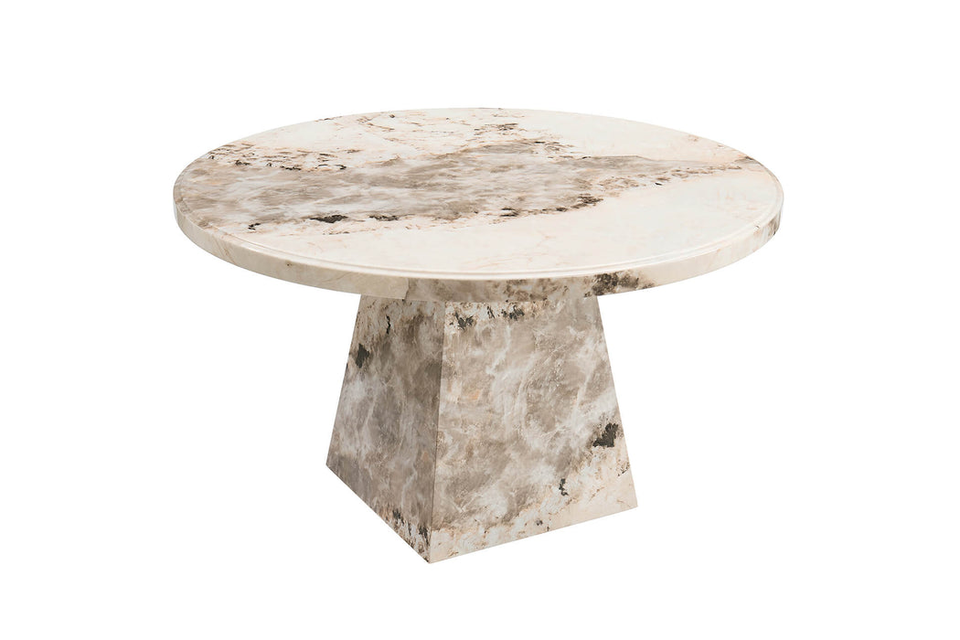 Aries 1.3m Round Dining Table  - Mocha