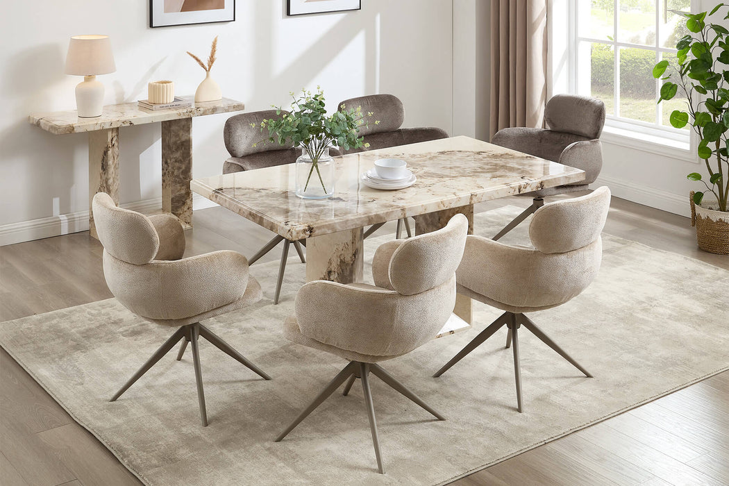 Aries 1.6m Dining Table  - Mocha