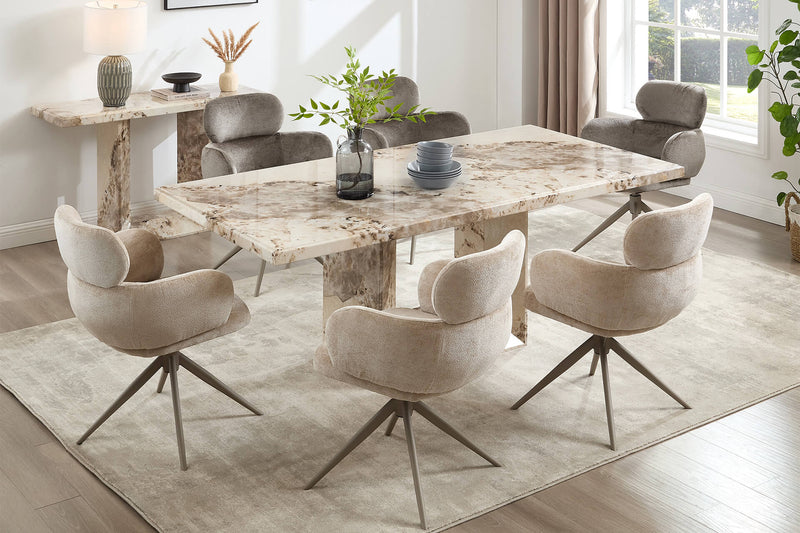 Aries 2m Dining Table  - Mocha