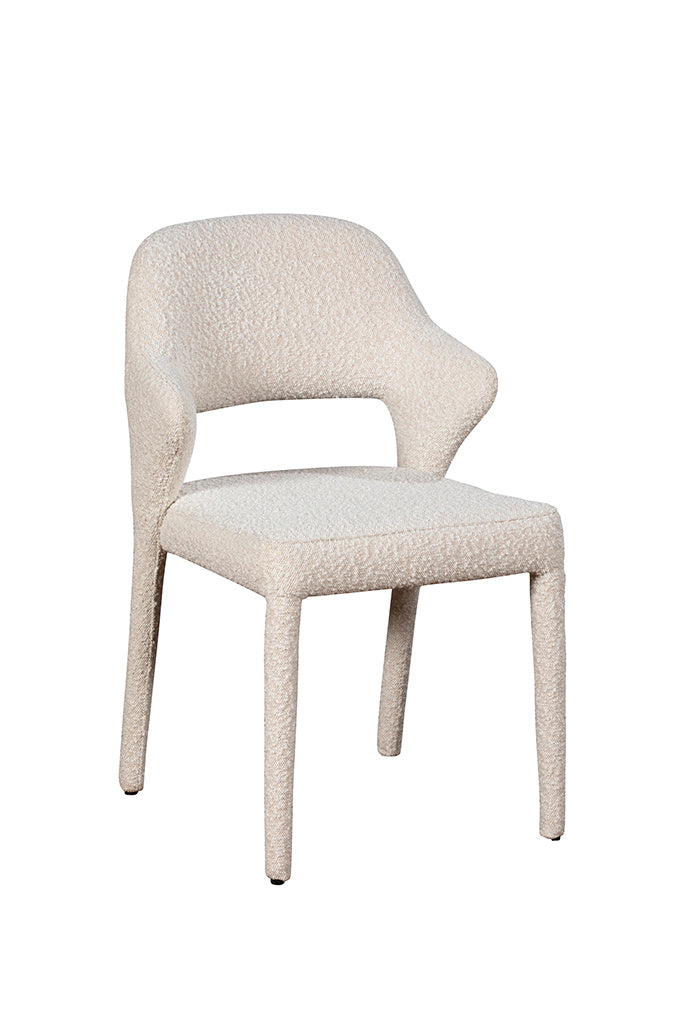 Tex Ivory Boucle Dining Chair