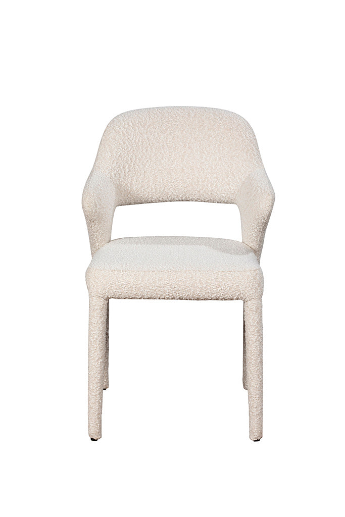 Tex Ivory Boucle Dining Chair