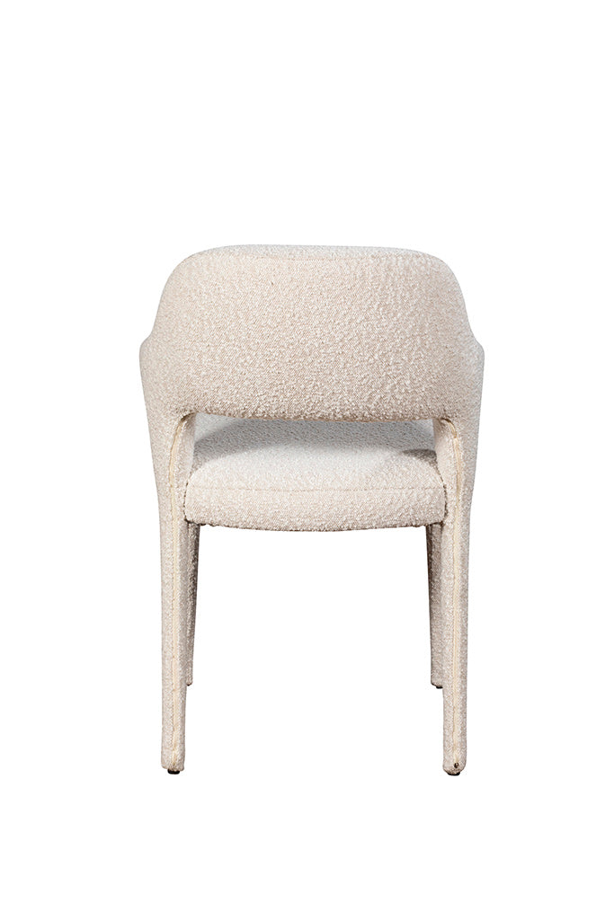 Tex Ivory Boucle Dining Chair