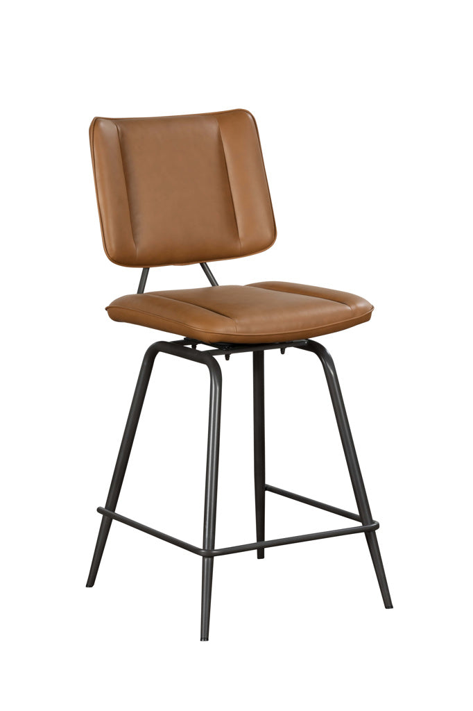 Mack Cognac Counter Chair