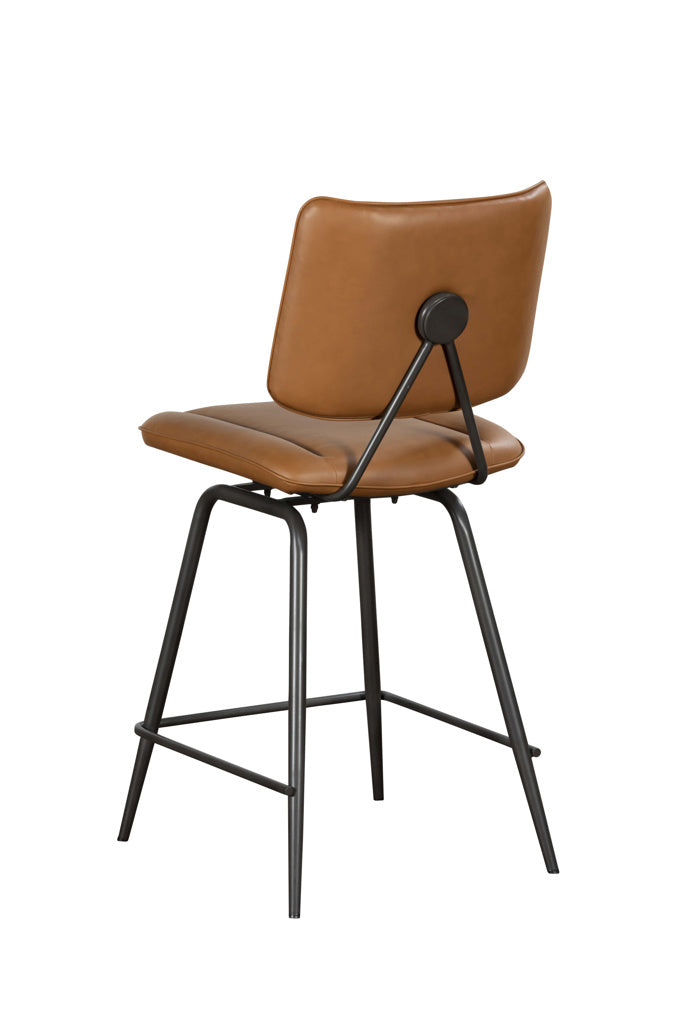 Mack Cognac Counter Chair