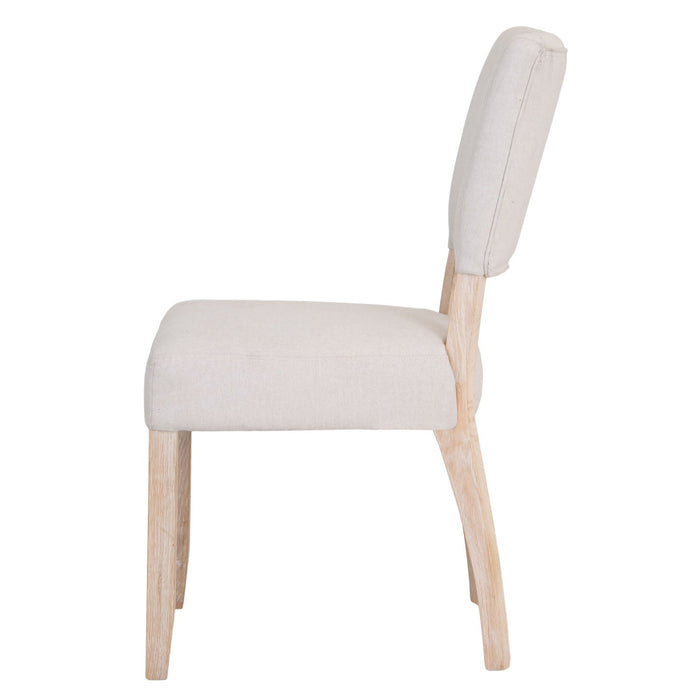 Calais Painted Fabric Chair - Natural