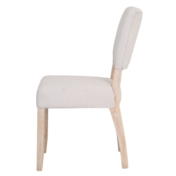 Calais Painted Fabric Chair - Natural