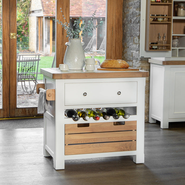 Calais Painted Small Kitchen Island
