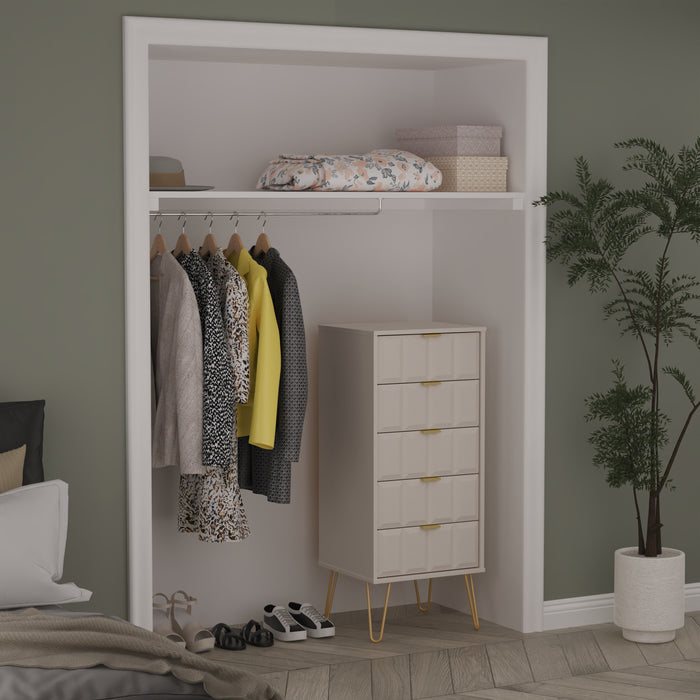 Square 5 Drawer Locker