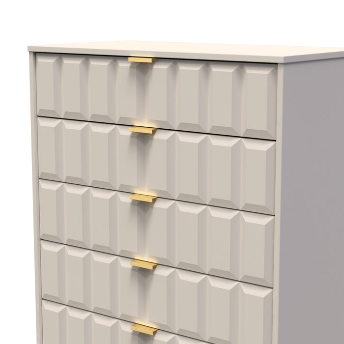 Square 5 Drawer Chest