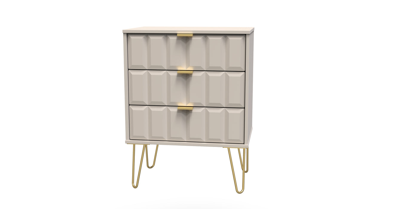 Square 3 Drawer Midi Chest