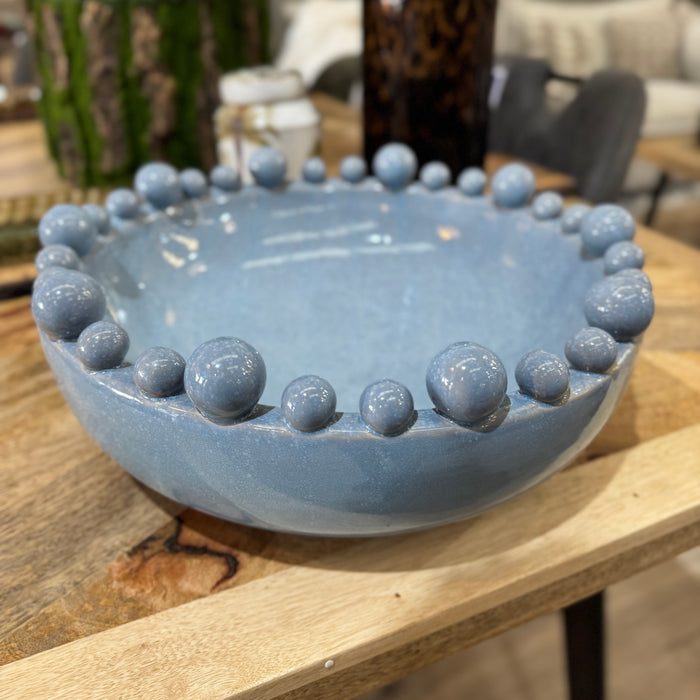Ceramic Bobble Edged Bowl Round