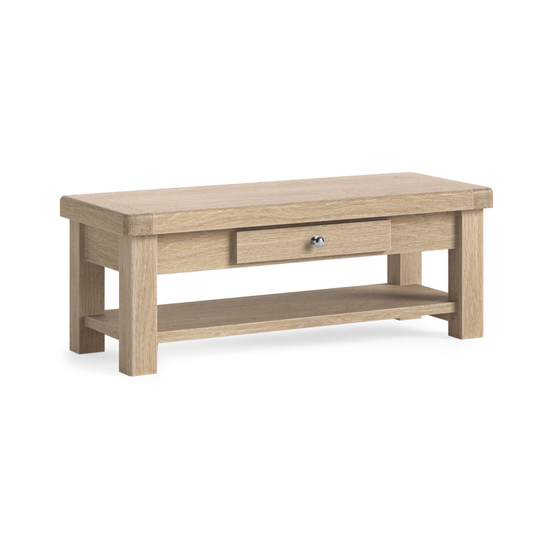 Dunkirk White Wash Coffee Table