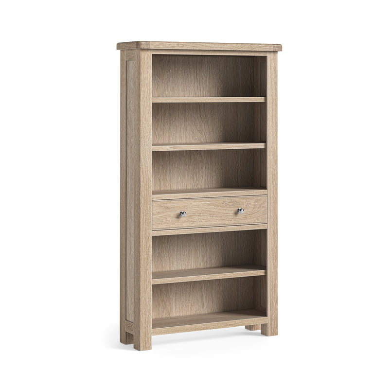 Dunkirk White Wash Large Bookcase