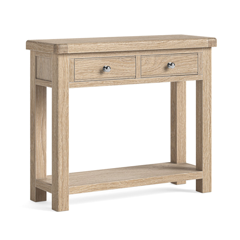 Dunkirk White Wash Console Table